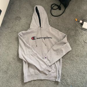 grey champion hoodie